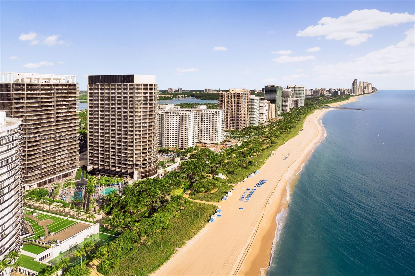 9703 Collins Avenue, Unit 600 Bal Harbour, FL 33154 - Photo 41 of 53 a view of a city with tall buildings