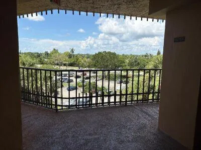 a view of a balcony