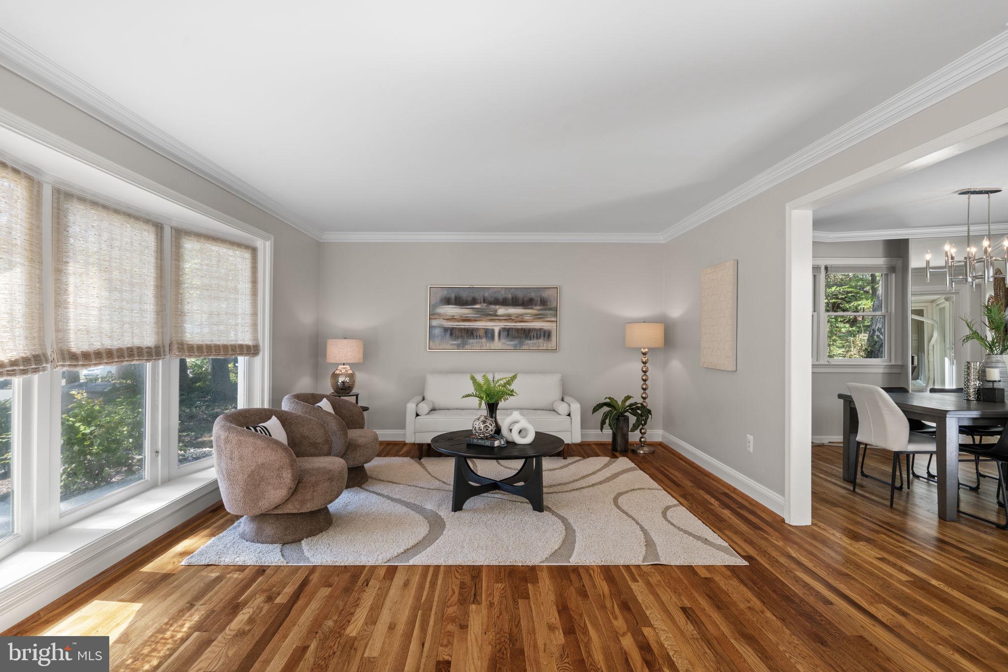 8206 Langbrook Road Springfield, VA 22152 - Photo 11 of 48 Light Filled Living Room