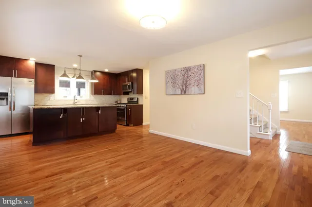 a view of an empty room