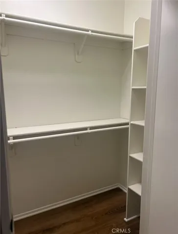 a close view of closet