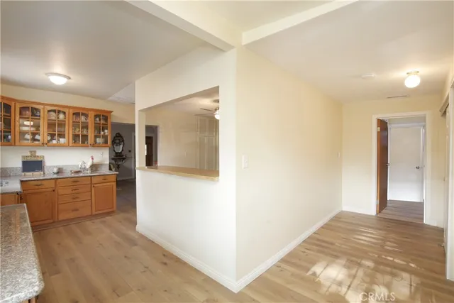 a view of a kitchen with a sink
