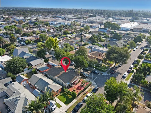 an aerial view of a city with lots of residential buildings