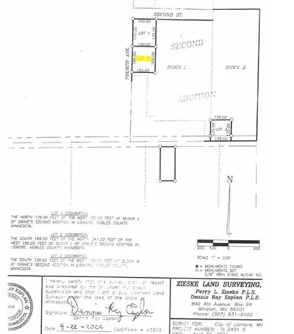 $12,000 | Tbd East 4th Street, Lismore, MN 56155