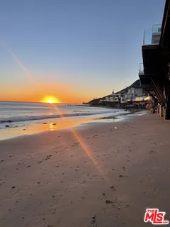 a view of an ocean and beach
