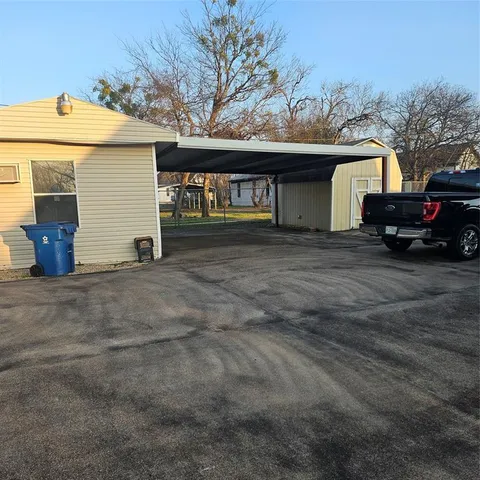 a view of a car garage