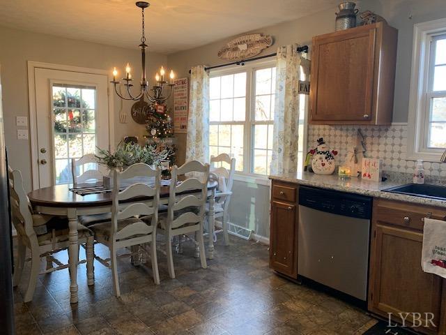 203 Kimball Road Concord, VA 24538 - Photo 7 of 27 a view of a dining room with furniture window and wooden floor