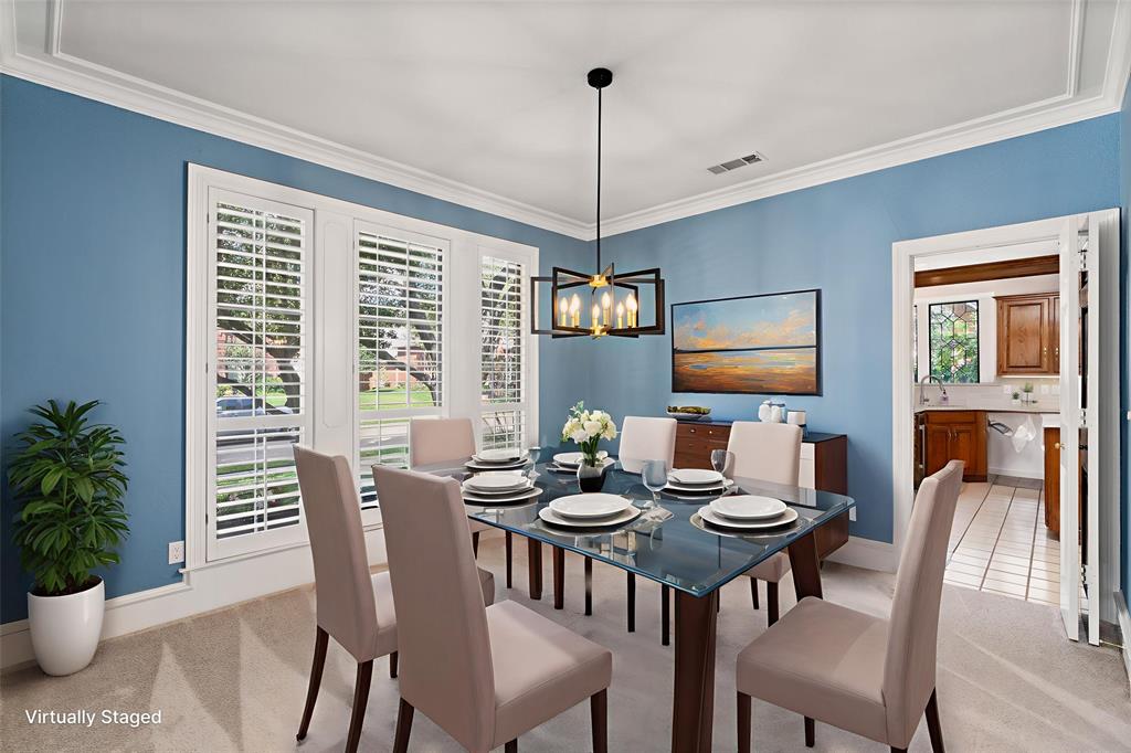 7016 Harvey Lane Plano, TX 75025 - Photo 5 of 26 a view of a dining room with furniture window and outside view