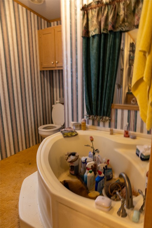 642 Hidden Oaks Drive Elgin, TX 78621 - Photo 24 of 36 a bathroom with a tub and a sink