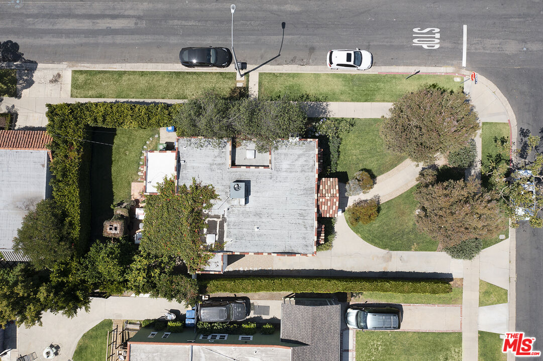 1601 Hi Point Street Los Angeles, CA 90035 - Photo 24 of 25 an aerial view of a house with a swimming pool