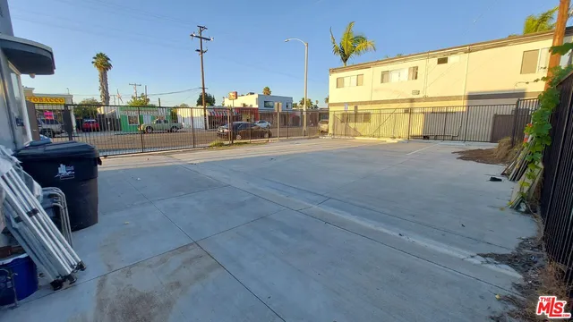 a view of a tall building with a outdoor space