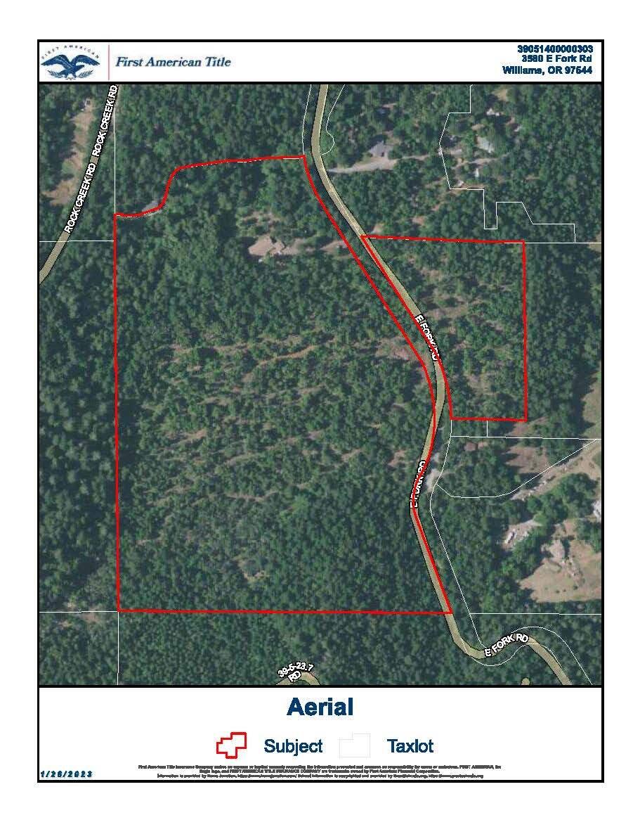 3580 East Fork Road Williams, OR 97544 - Photo 62 of 62 Aerial Map