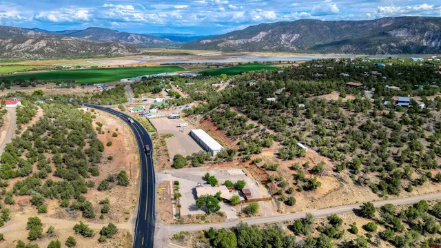 a view of a lake with a mountain