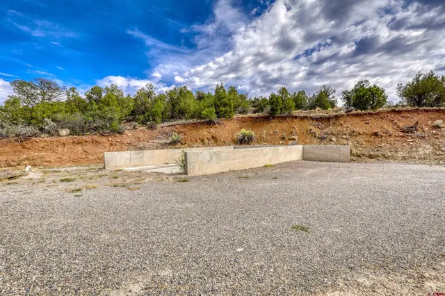 a view of a road with an outdoor space