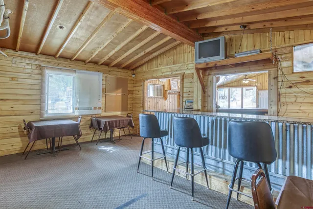 a view of a livingroom with furniture window and wooden floor