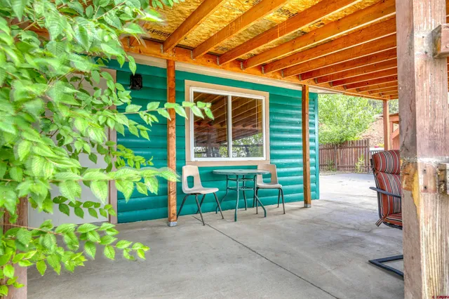 a house view with a garden space