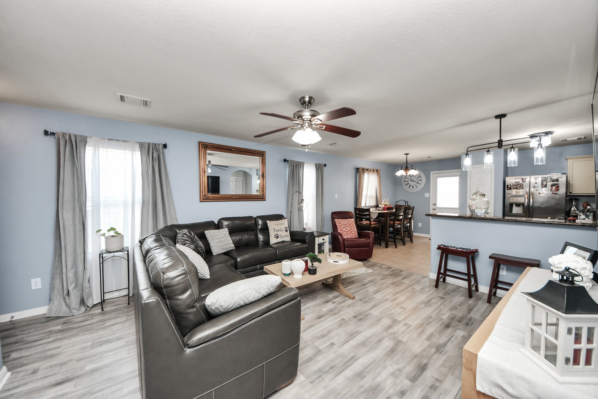 28961 San Bernard River Loop Spring, TX 77386 - Photo 11 of 36 a living room with furniture and a wooden floor