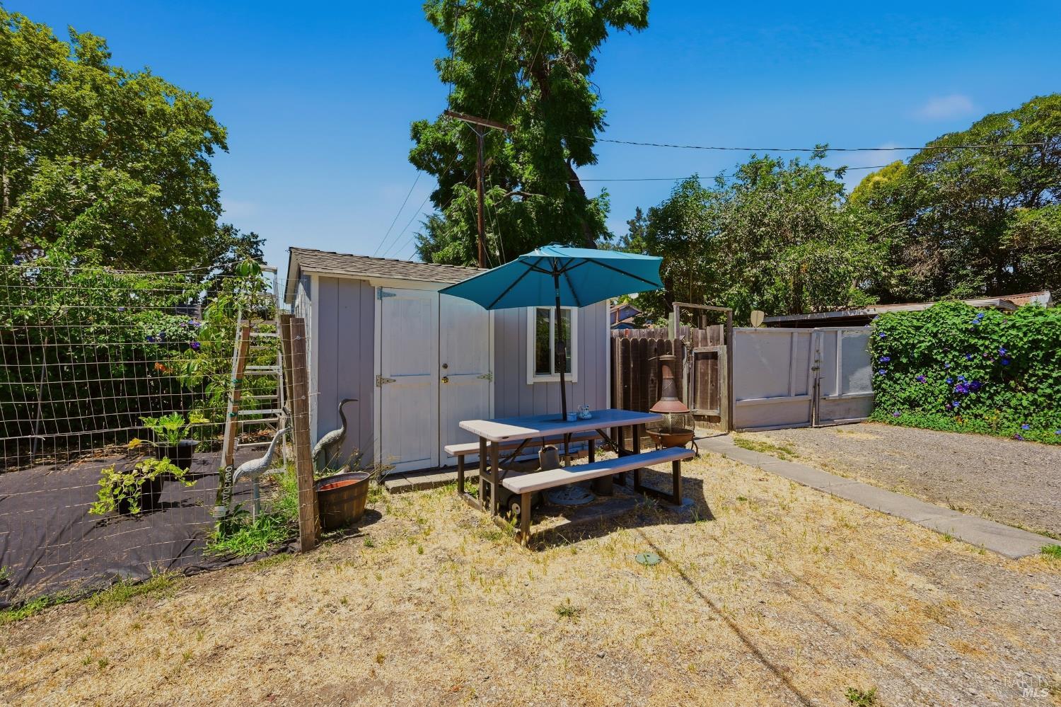 52 Mallard Court Napa, CA 94559 - Photo 34 of 55 storage shed and gate to Mallard Ct.