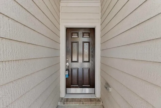 a view of front door