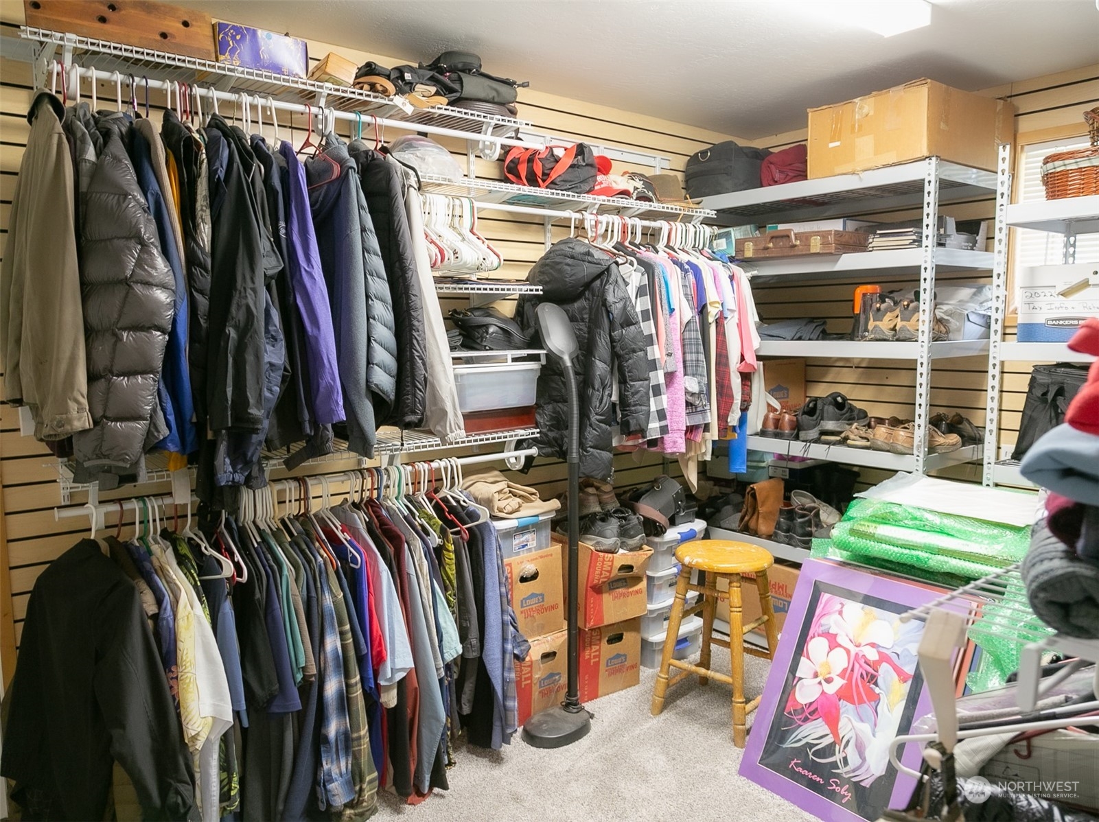 240 Osborn Road Port Angeles, WA 98362 - Photo 16 of 37 a view of walk in closet with clothes and shoes