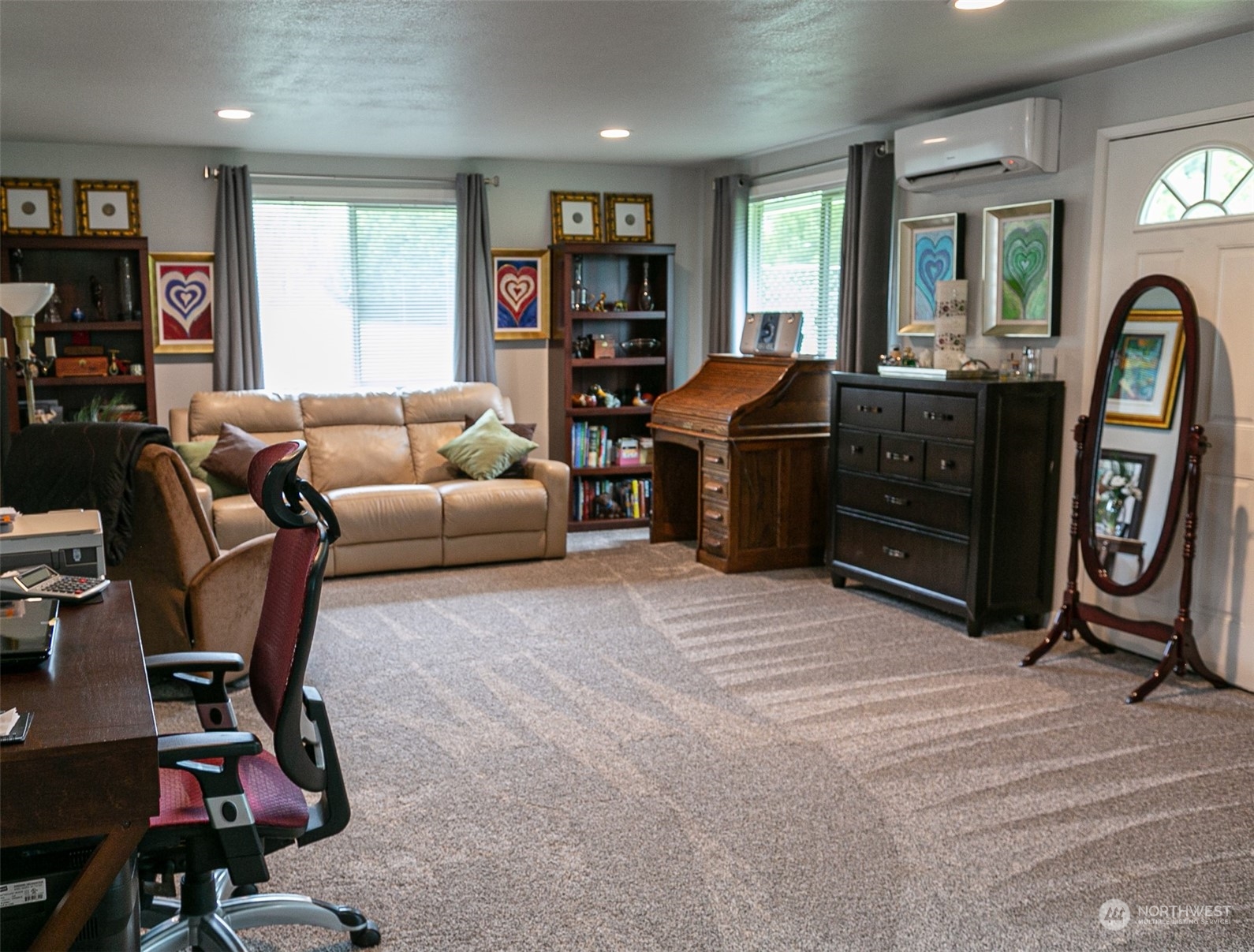 240 Osborn Road Port Angeles, WA 98362 - Photo 17 of 37 a view of a livingroom with workspace and a window
