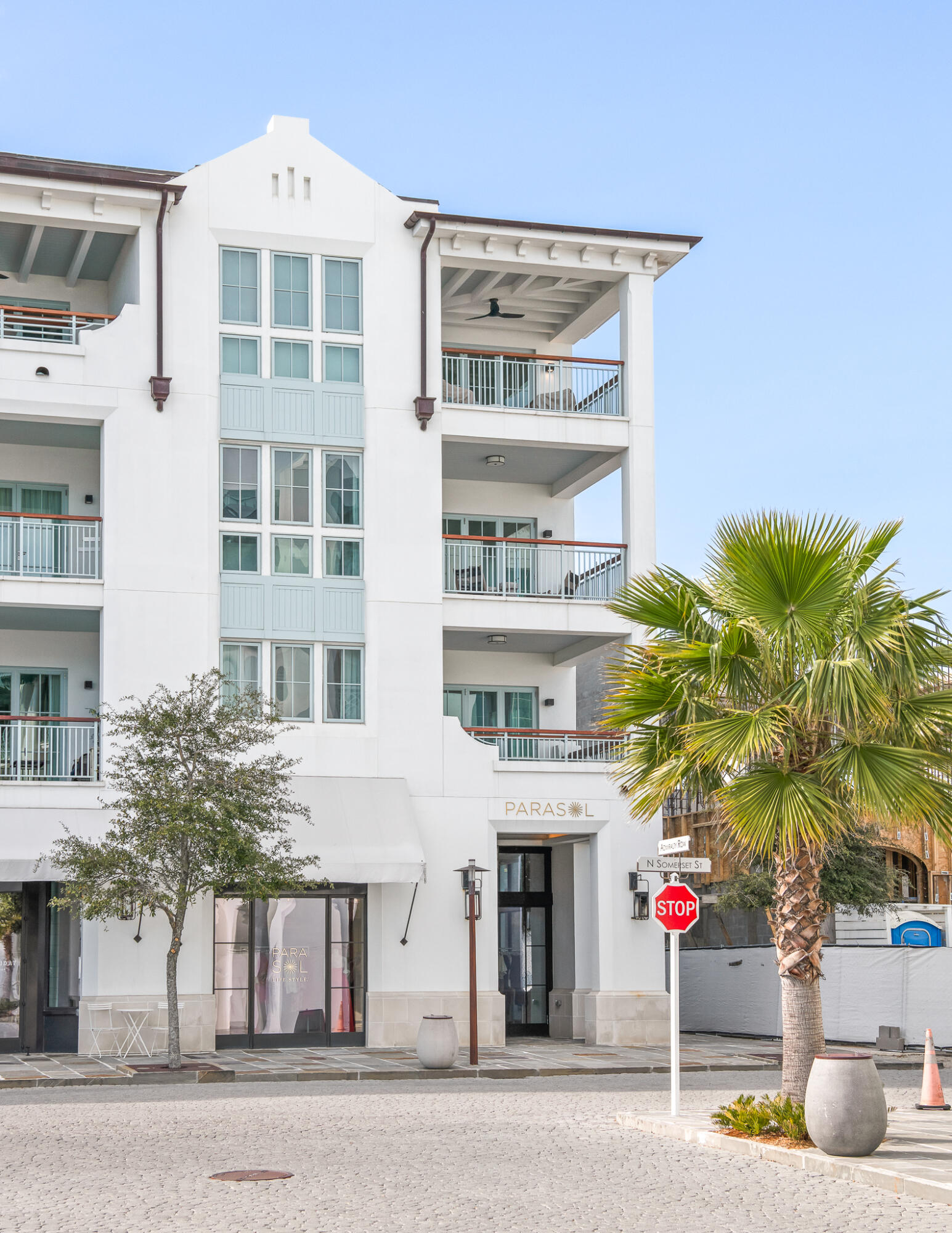 74 Governors Ct Inlet Beach, Unit 304 Inlet Beach, FL 32461 - Photo 24 of 39 a front view of a building with a tree