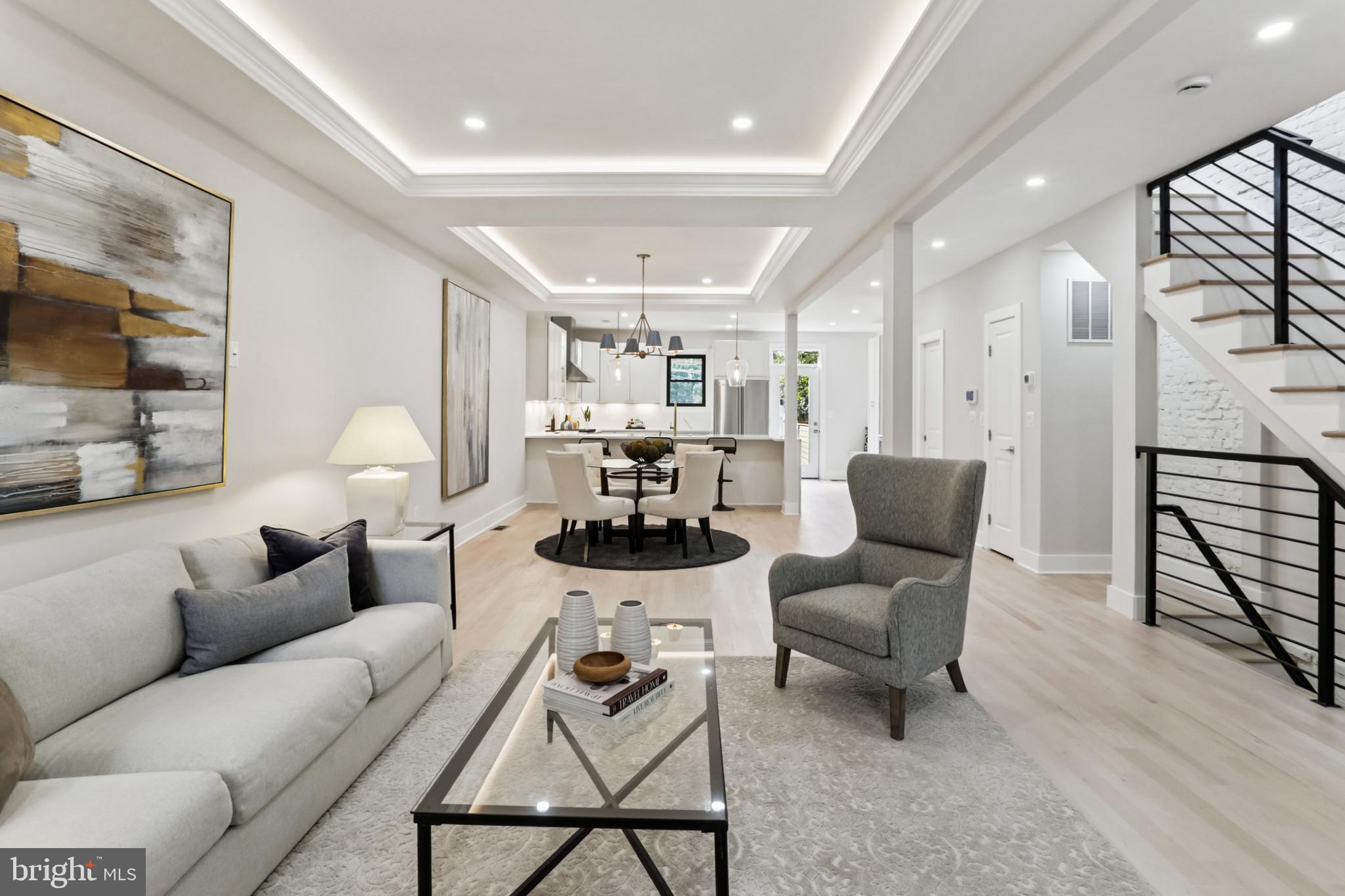 208 Webster Street Northwest Washington, DC 20011 - Photo 3 of 46 a living room with furniture and wooden floor