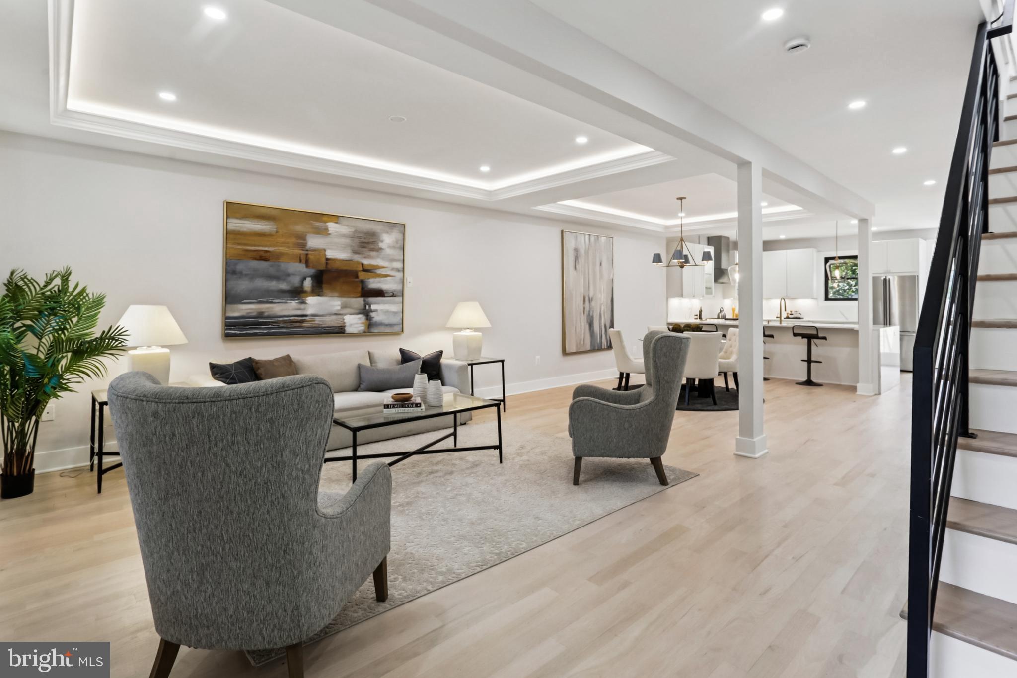 208 Webster Street Northwest Washington, DC 20011 - Photo 4 of 46 a living room with furniture and painting on the wall
