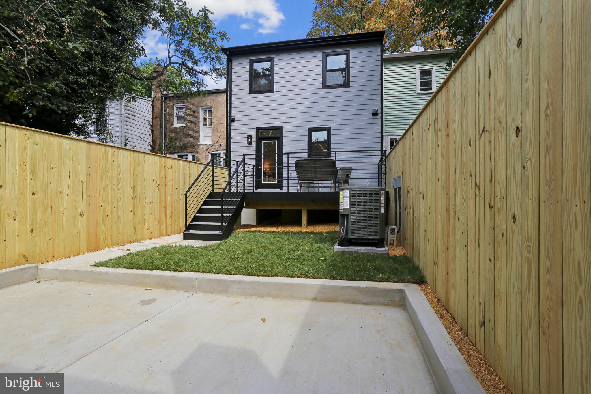 208 Webster Street Northwest Washington, DC 20011 - Photo 41 of 46 a view of a back yard of the house