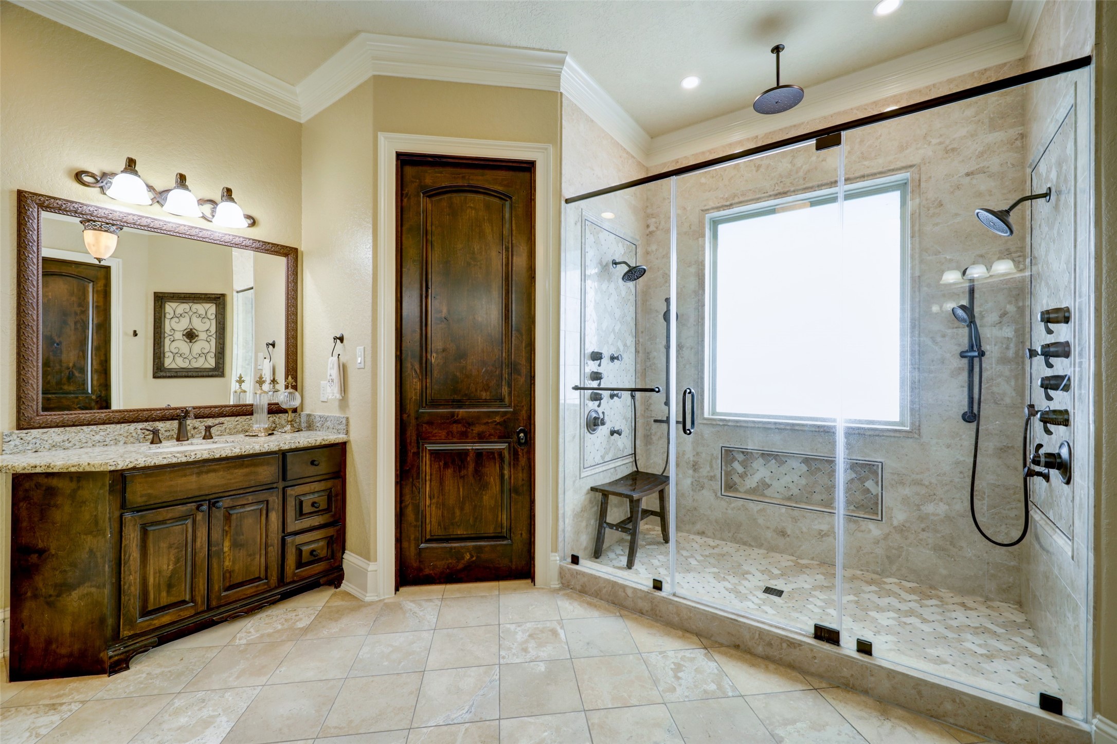 4434 Chateau Creek Way Spring, TX 77386 - Photo 26 of 34 Another view of the custom marble shower.