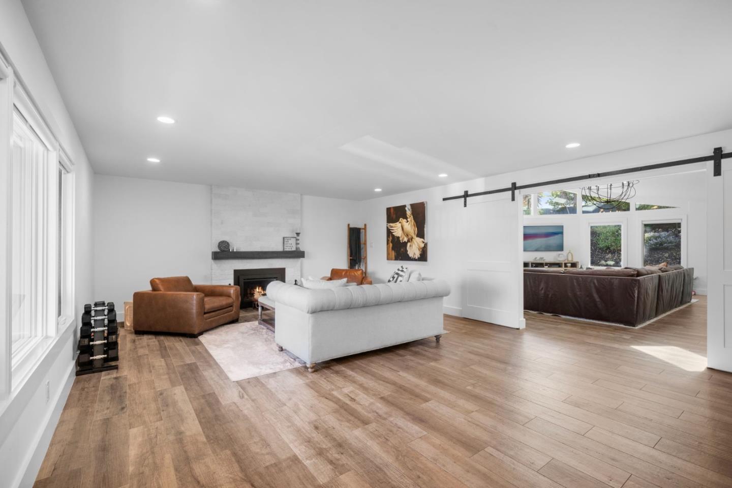 575 Darrell Road Hillsborough, CA 94010 - Photo 10 of 75 a living room with furniture and a wooden floor