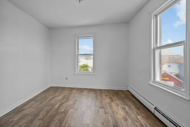 an empty room with window