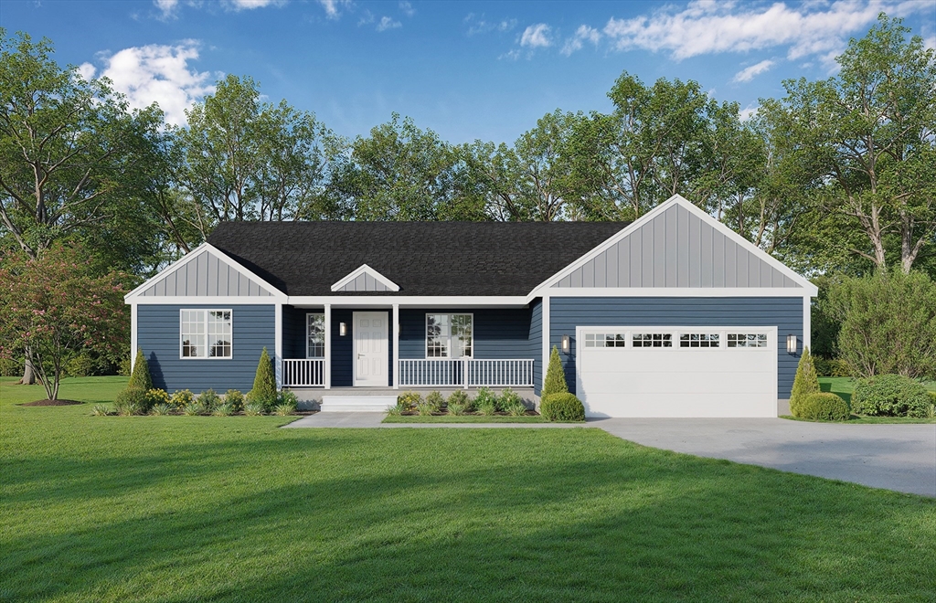 9 Forbes Road Rochester, MA 02770 - Photo 1 of 5 a front view of a house with a garden and trees