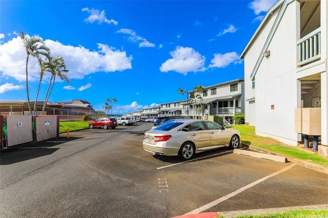 a car parked on the side of a street