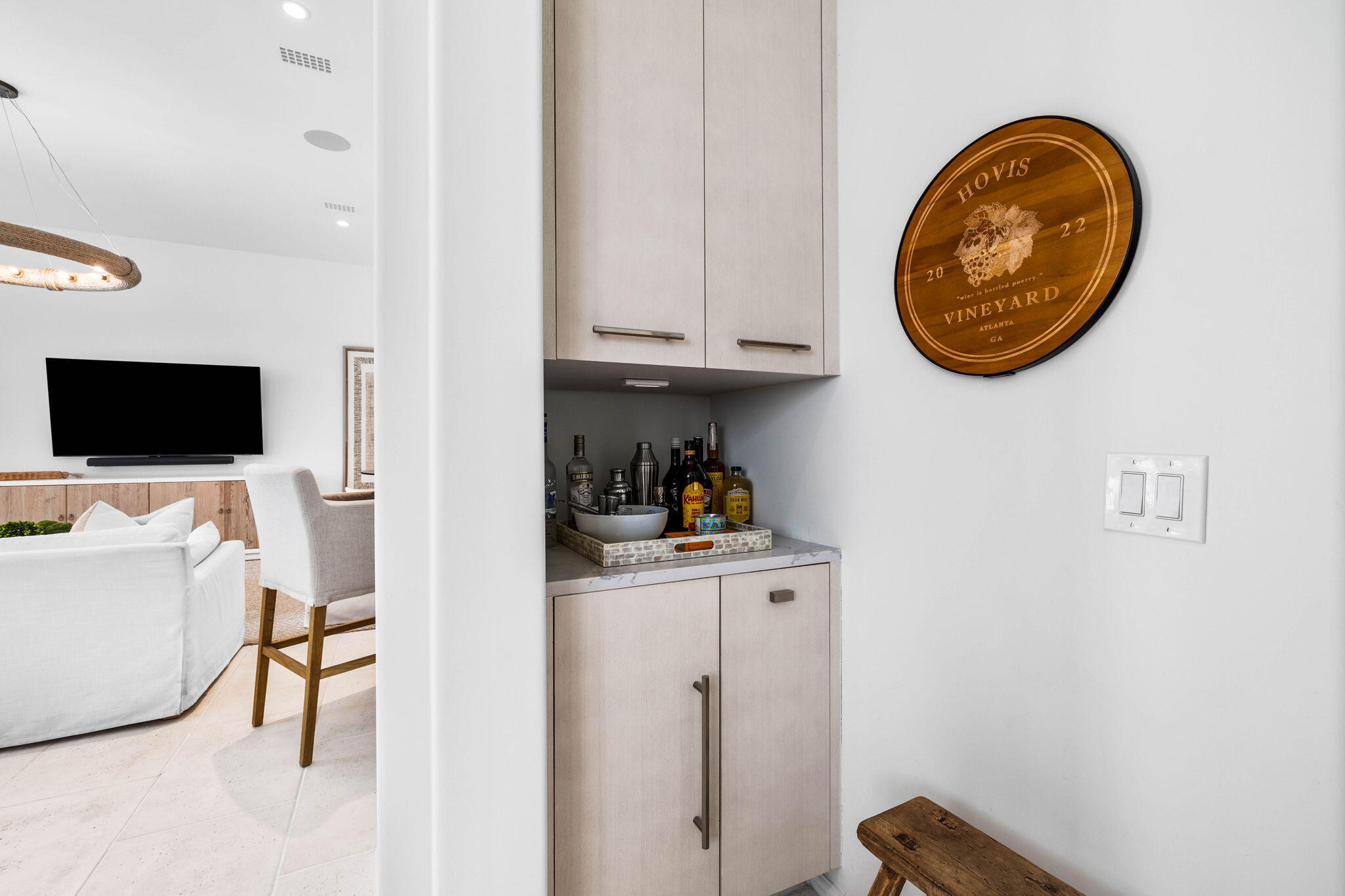 161 Catnap Alley Inlet Beach, Unit M6 Inlet Beach, FL 32461 - Photo 15 of 88 a view of a kitchen with fridge and wooden floor