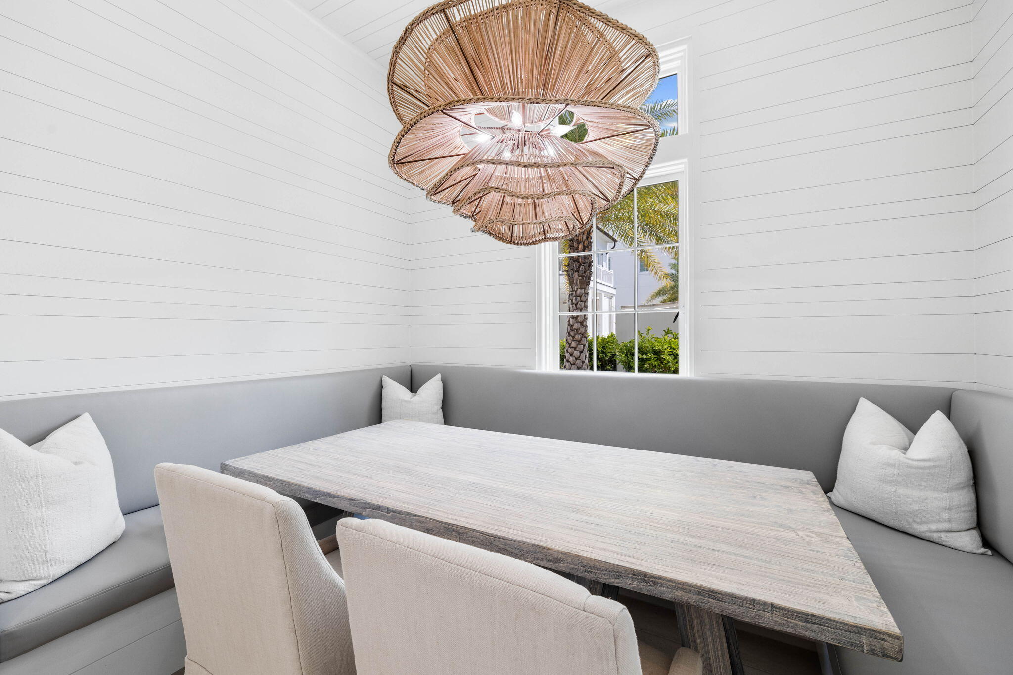 161 Catnap Alley Inlet Beach, Unit M6 Inlet Beach, FL 32461 - Photo 24 of 88 a bedroom with a bed a chandelier and a window