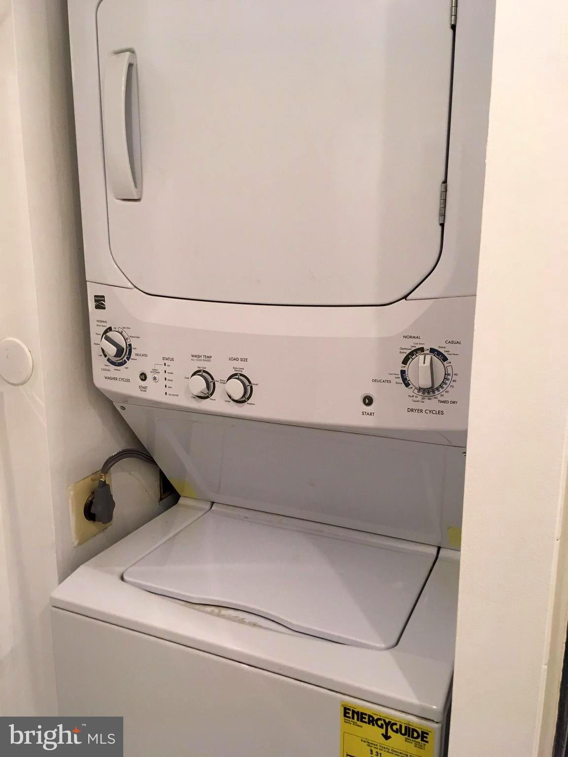 5905 Bayshire Road, Unit 182 Springfield, VA 22152 - Photo 22 of 27 Washer/Dryer Stack in cubby of Master Bath