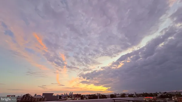 a view of sunset
