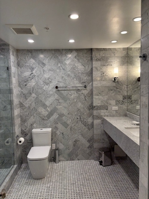 680 North Lake Shore Drive, Unit 1103 Chicago, IL 60611 - Photo 25 of 28 a bathroom with a toilet a sink and mirror