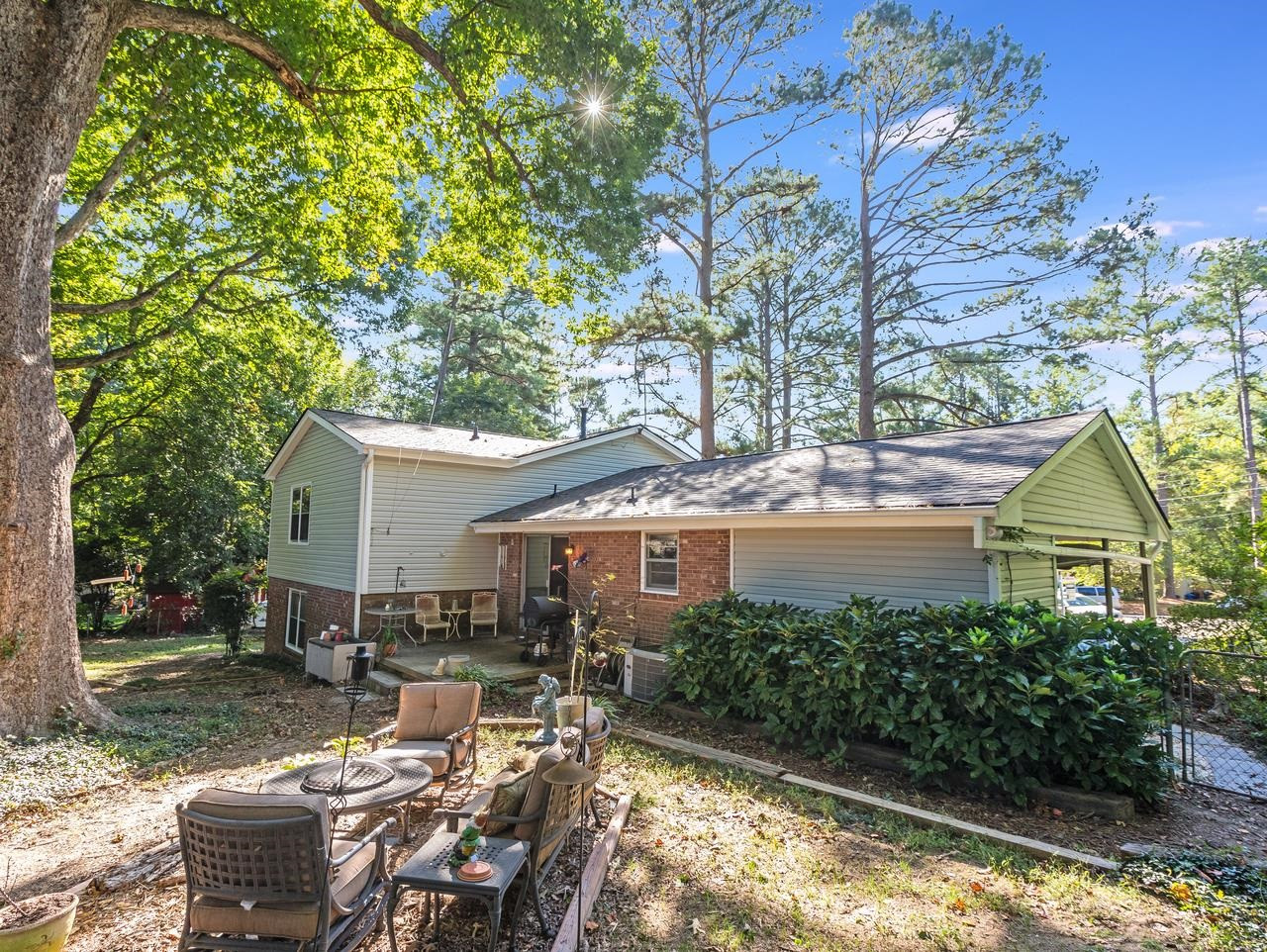3205 Fairforest Place Raleigh, NC 27604 - Photo 25 of 30 Rear of Home Showing Deck