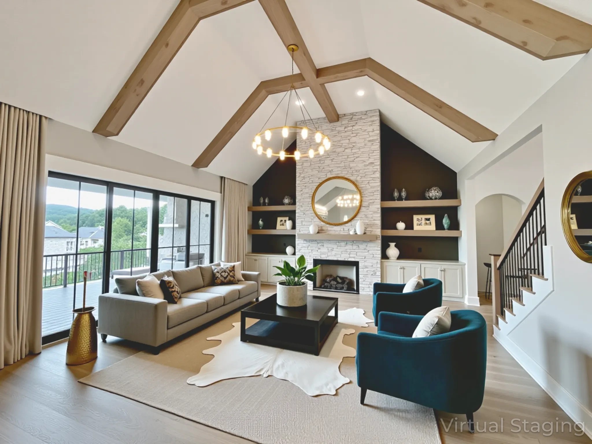 9914 Elland Road Brentwood, TN 37027 - Photo 25 of 64 a living room with furniture and a large window