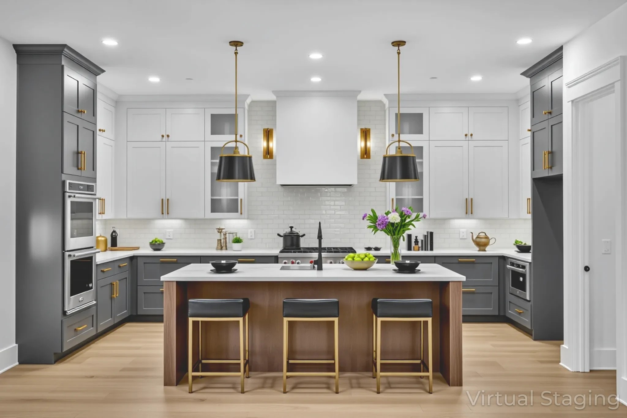 9914 Elland Road Brentwood, TN 37027 - Photo 32 of 64 a kitchen with kitchen island granite countertop a sink cabinets and stainless steel appliances