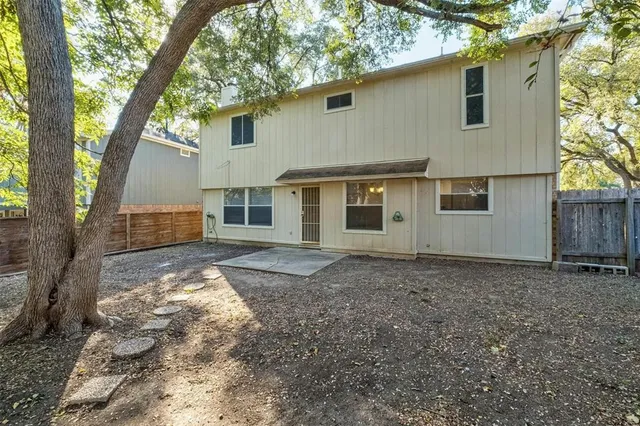 a backyard of a house