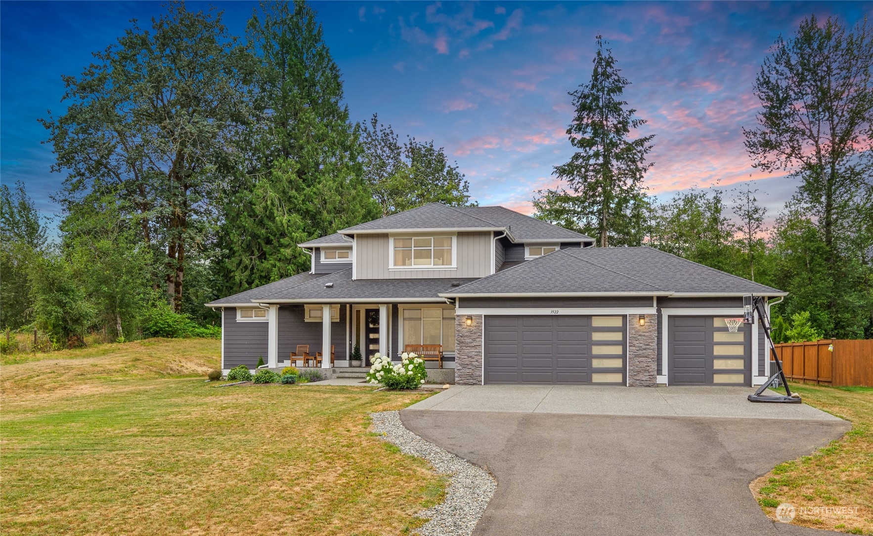 3522 Creswell Road Snohomish, WA 98290 - Photo 1 of 40 a front view of a house with a garden