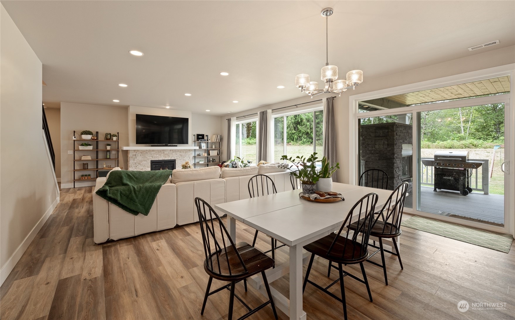 3522 Creswell Road Snohomish, WA 98290 - Photo 14 of 40 a view of a dining room with furniture window and wooden floor