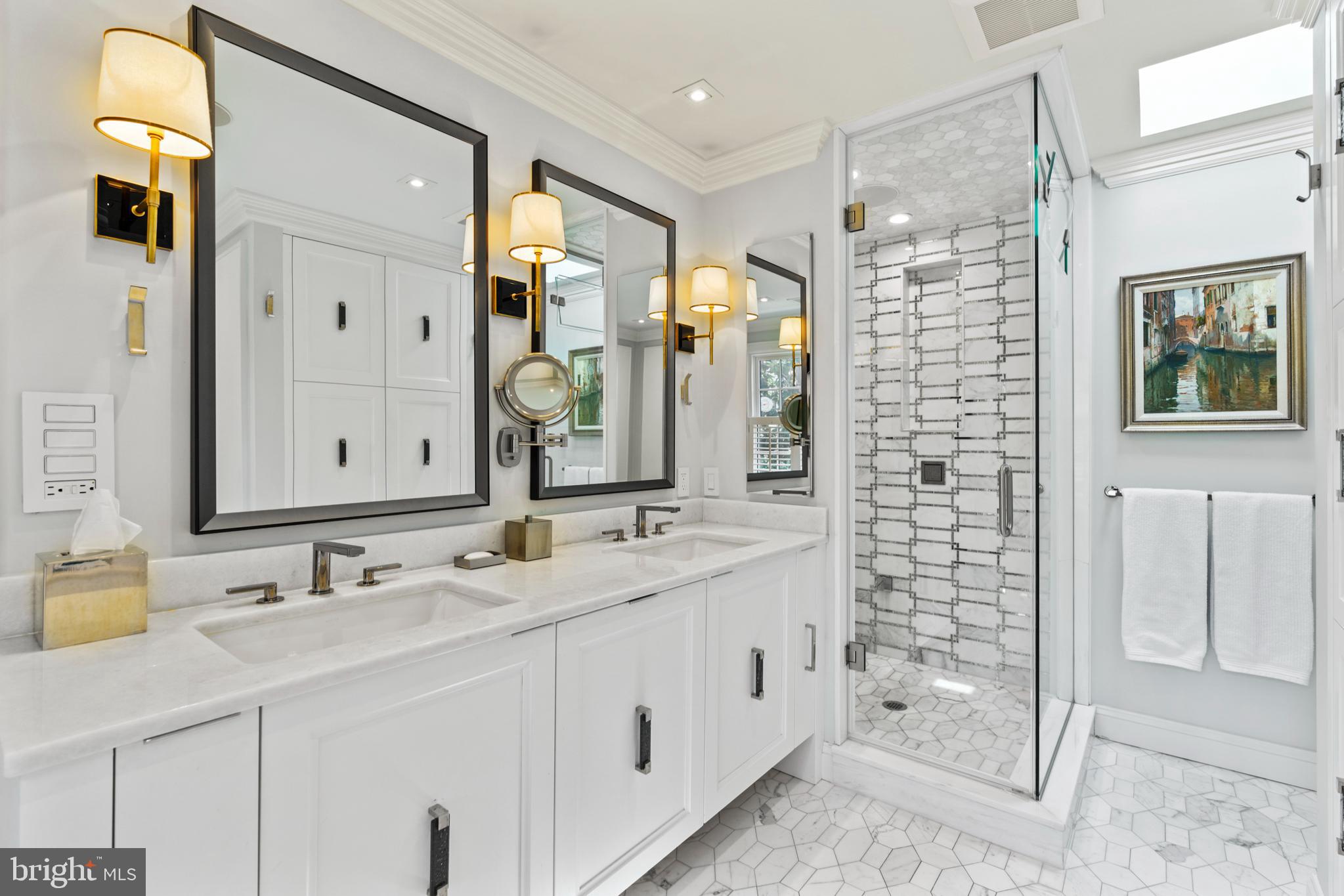 3323 R Street Northwest Washington, DC 20007 - Photo 12 of 54 Primary Bath - Steamist® shower digital controls