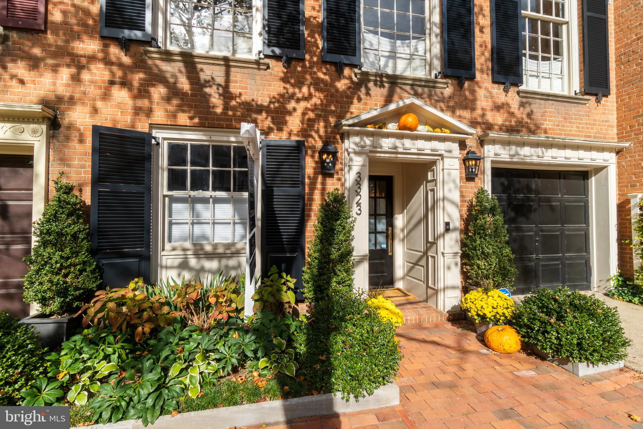 3323 R Street Northwest Washington, DC 20007 - Photo 2 of 54 Elegant entrance, new full size shutters.