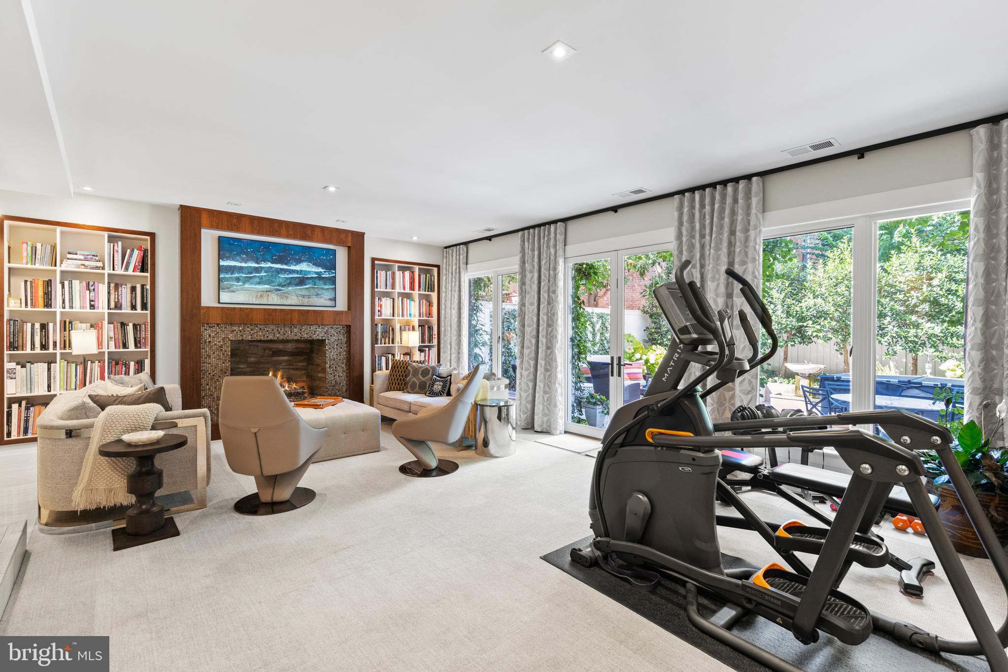 3323 R Street Northwest Washington, DC 20007 - Photo 22 of 54 Garden Room with exercise area