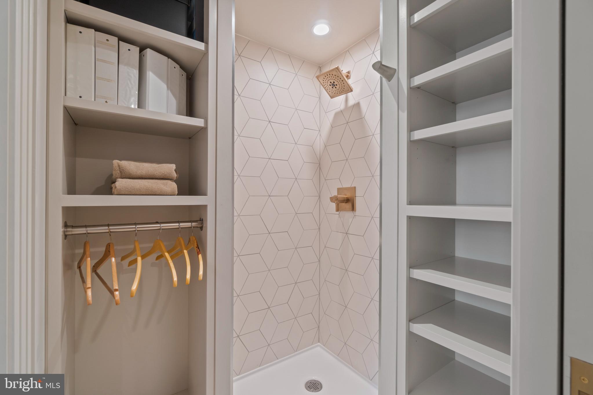 3323 R Street Northwest Washington, DC 20007 - Photo 48 of 54 Entry level full bath shower/closet area