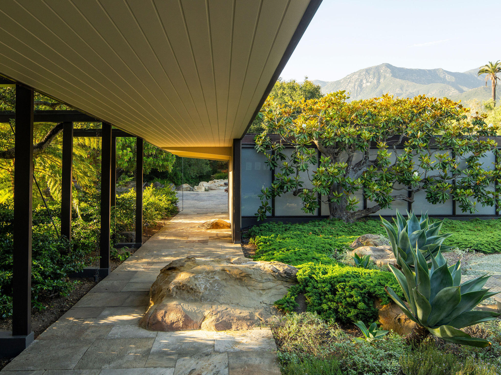 650 San Ysidro Road Montecito, CA 93108 - Photo 12 of 54 a view of backyard with green space